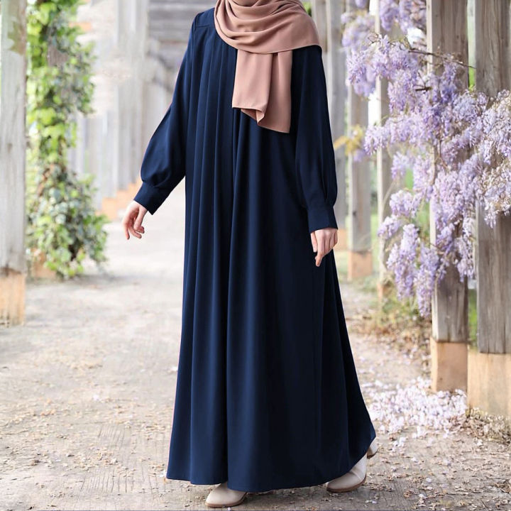 Abaya Front Open Crinkle Georgette Abaya Maxi Style