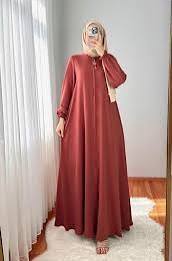 Abaya Front Open Crinkle Georgette Abaya Maxi Style